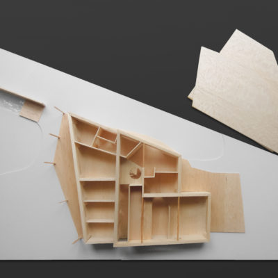 Architektonický model rodinného domu Žďár nad Sázavou
